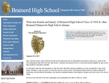 Tablet Screenshot of brainerdhighclassof1969.com